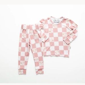 NWT Ellie Sue Disney Minnie Mouse Bamboo Pj Set Size 3T